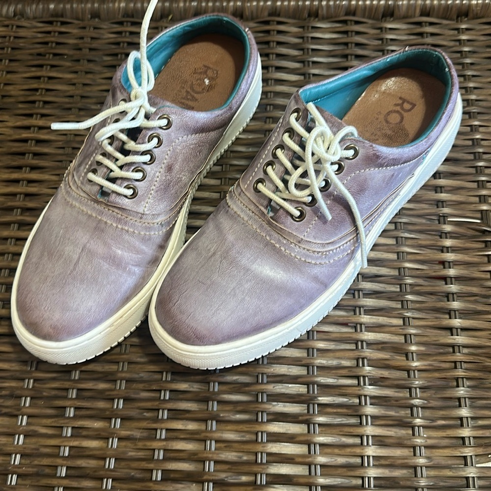 Roan slide on leather sneakers